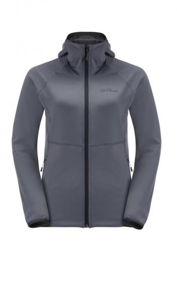 Jack Wolfskin KOLBENBERG HOODED FZ W (dolphin)