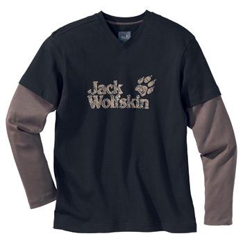 Jack Wolfskin LOGO LONGSLEEVE MEN (black)
