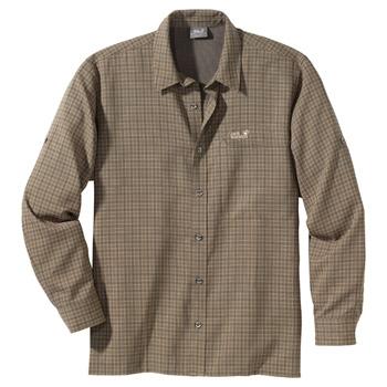 Jack Wolfskin MOSQUITO LONGSLEEVE MEN (olive honey checks)